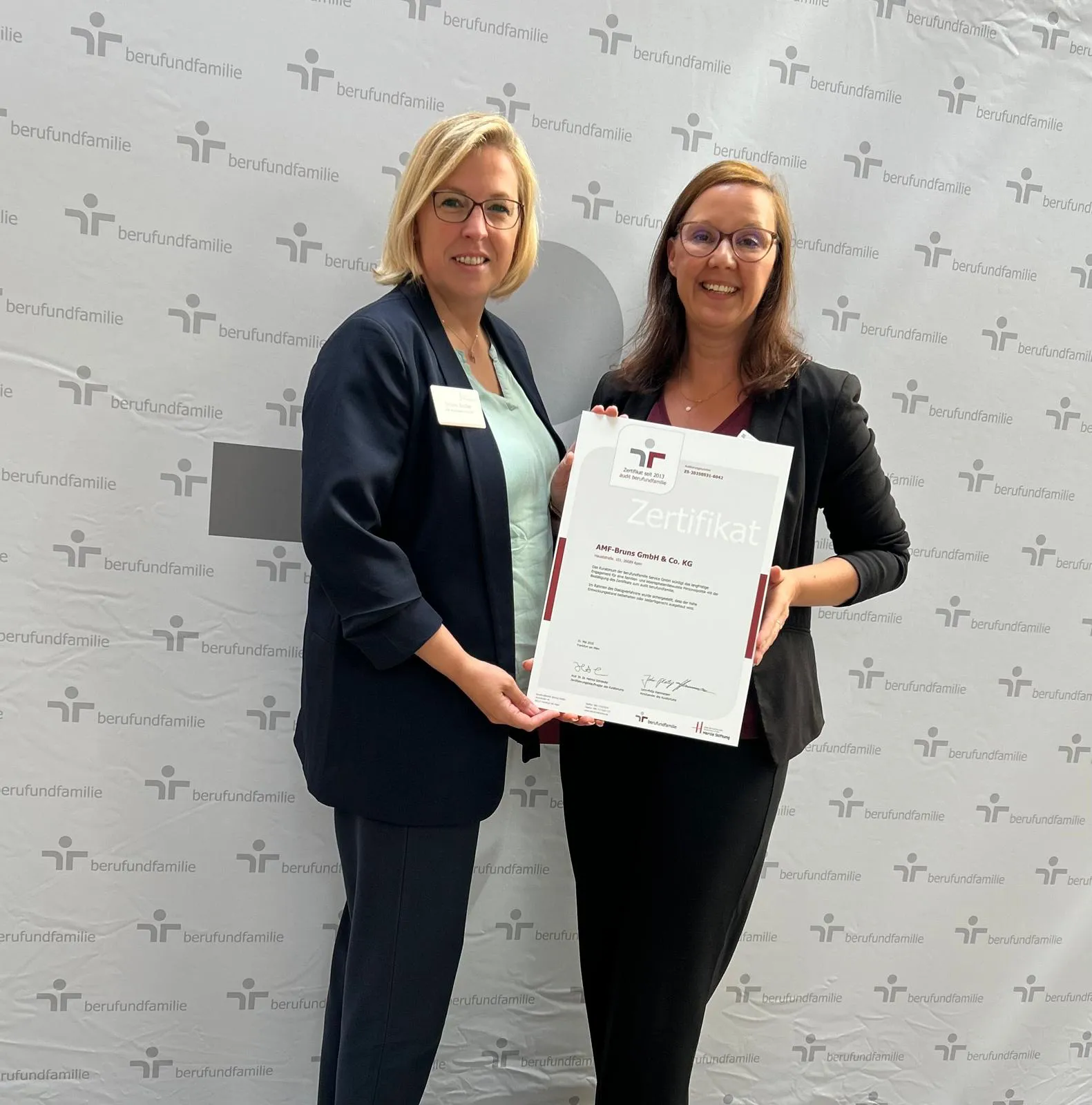 Zertifikat audit berufundfamilie