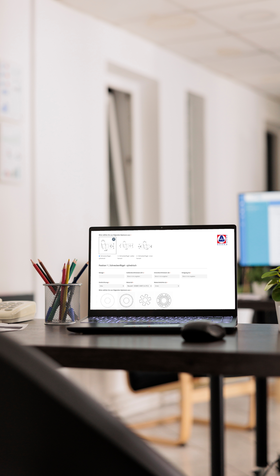 New at AMF-Bruns: Online screw conveyor configurator for customized solutions